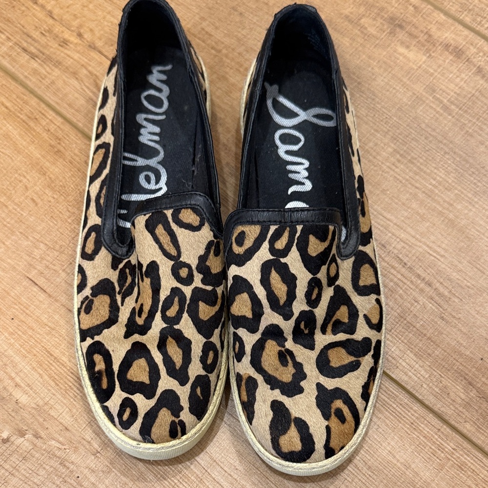Sam Edelman Leopard Print Slip-On Sneakers